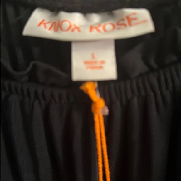 Knox rose black dress with sheer sleeves size large - Picture 3 of 7